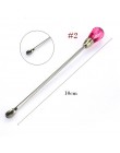 1pc Nail Art mieszanie pręt narzędzie proszek akrylowy lakier żelowy uv łyżka akrylowe rozsianych Pen Manicure paznokci brokat n