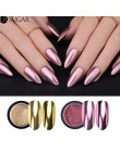 Lustrzany brokat w proszku do paznokci różowe złoto srebro metaliczny proszek laserowy chromowany Pigment pył Manicure zdobienie