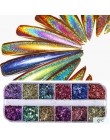 31 rodzaje Nail Glitter Mix kolor płatki błyszczące cekiny pył kameleon/syrenka/lustro w kształcie Paillette porady Manicure SA6