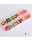 1 zestaw 1/2/3mm mieszane Glitter paznokci cekiny okrągłe błyszczące Paillette Nail Art Glitter porady żel UV 3d Decor Manicure 