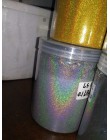 0.1MM(004inch)-Laser holograficzny srebrny złota błyszcząca o mocno rozdrobnionej paznokci brokatowy proszek do zdobienia paznok
