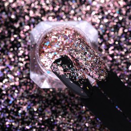 1 pudełko Nail Glitter płatki cekiny fioletowo-czerwony Rose złoty laser efekt proszki kurz dla DIY paznokci artystyczny design