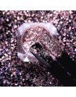 1 pudełko Nail Glitter płatki cekiny fioletowo-czerwony Rose złoty laser efekt proszki kurz dla DIY paznokci artystyczny design