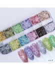 31 rodzaje Nail Glitter Mix kolor płatki błyszczące cekiny pył kameleon/syrenka/lustro w kształcie Paillette porady Manicure SA6