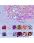 31 rodzaje Nail Glitter Mix kolor płatki błyszczące cekiny pył kameleon/syrenka/lustro w kształcie Paillette porady Manicure SA6