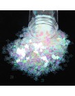 Holograficzny Nail Art Glitter płatki świecący 3D laserowy kształt motyla porady DIY urok polski cekiny dekoracje Manicure