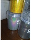 0.1MM(004inch)-Laser holograficzny srebrny złota błyszcząca o mocno rozdrobnionej paznokci brokatowy proszek do zdobienia paznok