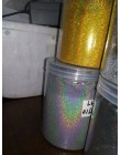 0.1MM(004inch)-Laser holograficzny srebrny złota błyszcząca o mocno rozdrobnionej paznokci brokatowy proszek do zdobienia paznok