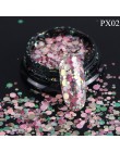 Glitter płatki 3D koło okrągłe sześciokąty Nail Art cekiny świecący błyskotka ozdoby akrylowe polski Manicure TRPX01-12