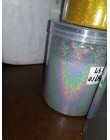 0.1MM(004inch)-Laser holograficzny srebrny złota błyszcząca o mocno rozdrobnionej paznokci brokatowy proszek do zdobienia paznok
