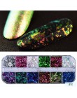 31 rodzaje Nail Glitter Mix kolor płatki błyszczące cekiny pył kameleon/syrenka/lustro w kształcie Paillette porady Manicure SA6