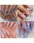 1Box holograficzny motyl paznokci dekoracje artystyczne płatki brokat cienki cekiny Chrome 3D Sparkle polski Manicure kromka LAH