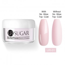 UR SUGAR 5ml jednokolorowy proszek do paznokci kolorowy Pigment brokatowy pyłek do artystycznej dekoracji paznokci Dip proszek d