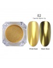 Lustrzany brokat w proszku do paznokci różowe złoto srebro metaliczny proszek laserowy chromowany Pigment pył Manicure zdobienie