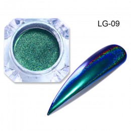 0.2g Peacock Chameleon brokat do paznokci lustro laserowe chromowane pigmenty do paznokci dekoracje artystyczne