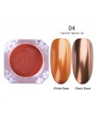 Lustrzany brokat w proszku do paznokci różowe złoto srebro metaliczny proszek laserowy chromowany Pigment pył Manicure zdobienie