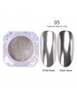 Lustrzany brokat w proszku do paznokci różowe złoto srebro metaliczny proszek laserowy chromowany Pigment pył Manicure zdobienie