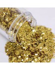 10ml złoto srebro Mix brokat do paznokci cekiny DIY świecący błyskotka paznokci pył porady urok płatki na żel do paznokci dekora