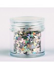 Holograficzny Nail Art Glitter płatki świecący 3D laserowy kształt motyla porady DIY urok polski cekiny dekoracje Manicure