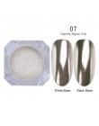 Lustrzany brokat w proszku do paznokci różowe złoto srebro metaliczny proszek laserowy chromowany Pigment pył Manicure zdobienie