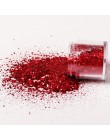8 g/pudło holograficzny sześciokątny kształt Nail Art brokat w proszku laserowe błyszczące cekiny na paznokcie DIY świecący pazn