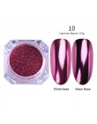 Lustrzany brokat w proszku do paznokci różowe złoto srebro metaliczny proszek laserowy chromowany Pigment pył Manicure zdobienie