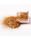 10ml złoto srebro Mix brokat do paznokci cekiny DIY świecący błyskotka paznokci pył porady urok płatki na żel do paznokci dekora