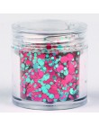 Holograficzny Nail Art Glitter płatki świecący 3D laserowy kształt motyla porady DIY urok polski cekiny dekoracje Manicure