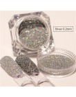 1 Box Nail Glitter płatki świecący 3D Neon kolorowe cekiny Shimmer srebrny złoty fioletowy brokat dekoracje do zdobienia paznokc