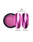 Lustrzany brokat w proszku do paznokci różowe złoto srebro metaliczny proszek laserowy chromowany Pigment pył Manicure zdobienie