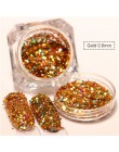 1 Box Nail Glitter płatki świecący 3D Neon kolorowe cekiny Shimmer srebrny złoty fioletowy brokat dekoracje do zdobienia paznokc