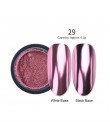 Lustrzany brokat w proszku do paznokci różowe złoto srebro metaliczny proszek laserowy chromowany Pigment pył Manicure zdobienie