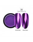Lustrzany brokat w proszku do paznokci różowe złoto srebro metaliczny proszek laserowy chromowany Pigment pył Manicure zdobienie