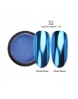 Lustrzany brokat w proszku do paznokci różowe złoto srebro metaliczny proszek laserowy chromowany Pigment pył Manicure zdobienie