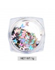 Holograficzny Nail Art Glitter płatki świecący 3D laserowy kształt motyla porady DIY urok polski cekiny dekoracje Manicure