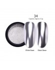 Lustrzany brokat w proszku do paznokci różowe złoto srebro metaliczny proszek laserowy chromowany Pigment pył Manicure zdobienie