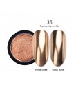 Lustrzany brokat w proszku do paznokci różowe złoto srebro metaliczny proszek laserowy chromowany Pigment pył Manicure zdobienie