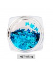 Holograficzny Nail Art Glitter płatki świecący 3D laserowy kształt motyla porady DIY urok polski cekiny dekoracje Manicure
