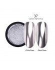 Lustrzany brokat w proszku do paznokci różowe złoto srebro metaliczny proszek laserowy chromowany Pigment pył Manicure zdobienie