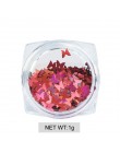 Holograficzny Nail Art Glitter płatki świecący 3D laserowy kształt motyla porady DIY urok polski cekiny dekoracje Manicure