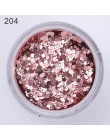 1 Box Nail Glitter płatki świecący 3D Neon kolorowe cekiny Shimmer srebrny złoty fioletowy brokat dekoracje do zdobienia paznokc