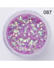 1 Box Nail Glitter płatki świecący 3D Neon kolorowe cekiny Shimmer srebrny złoty fioletowy brokat dekoracje do zdobienia paznokc