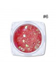 1 Box Nail Glitter płatki świecący 3D Neon kolorowe cekiny Shimmer srebrny złoty fioletowy brokat dekoracje do zdobienia paznokc