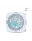 1 Box Nail Glitter płatki świecący 3D Neon kolorowe cekiny Shimmer srebrny złoty fioletowy brokat dekoracje do zdobienia paznokc