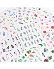 1 sztuk woda paznokci naklejka i naklejki kwiat drzewo liściaste zielony prosty letni suwak do Manicure Nail Art Watermark porad
