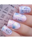 Geometryczne naklejki do paznokci woda linia Dreamcacher serce księżyc paznokci Disign woda naklejki do paznokci DIY paznokcie l