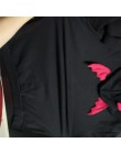 Jesień ciepła bluza z kapturem bluza damska moda Harajuku diabelskie skrzydło patchworkowe bluzy z kapturem bluza damska casualo