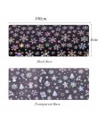 Full Beauty 100x4cm bożonarodzeniowy wzór na naklejka do paznokci 3D Snowflake Star Laser Glitter świąteczne folie do transferu 