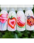 1 sztuk truskawkowe letnie owoce picie naklejki na paznokcie Manicure Nail artystyczny design woda Transfer Watermark Beauty kal