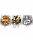 RIKONKA złoty srebrny czerwony Colorul Nail Art folia papierowa nieregularna aluminiowa naklejka do paznokci Manicure brokatowy 